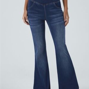 HALARA Dark Blue Flare Jeans